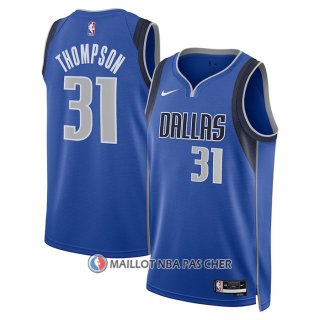 Maillot Dallas Mavericks David Thompson NO 31 Icon 2023-24 Bleu