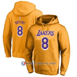 Veste a Capuche Los Angeles Lakers Kobe Bayant Jaune2
