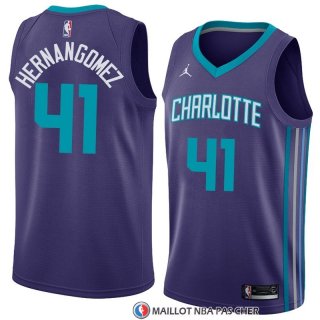 Maillot Charlotte Hornets Willy Hernangomez Statement 2018 Violet