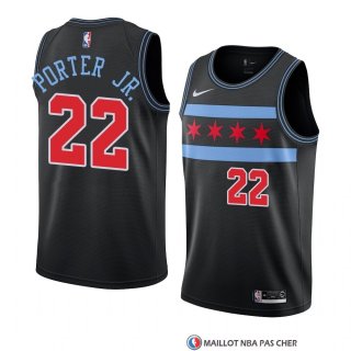 Maillot Chicago Bulls Otto Porter Jr. Ville 2018-19 Noir