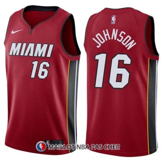 Maillot Miami Heat James Johnson Statement 16 2017-18 Rouge