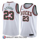 Maillot Milwaukee Bucks Ersan Ilyasova No 23 Classic 2018 Blanc