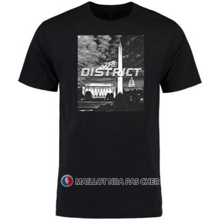 Maillot Manche Courte Washington Wizards Ville Noir