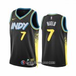 Maillot Indiana Pacers Buddy Hield NO 7 Ville 2023-24 Noir
