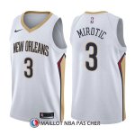 Maillot New Orleans Pelicans Nikola Mirotic Association 3 2017-18 Blanc