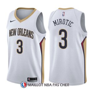 Maillot New Orleans Pelicans Nikola Mirotic Association 3 2017-18 Blanc