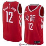 Maillot Houston Rockets Luc Mbah a Moute Ville 2018 Rouge