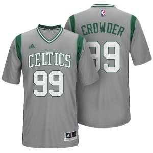 Maillot Manche Courte Celtics Crowder 99 Gris