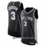 Maillot San Antonio Spurs Keldon Johnson NO 3 Icon Authentique Noir