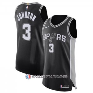 Maillot San Antonio Spurs Keldon Johnson NO 3 Icon Authentique Noir