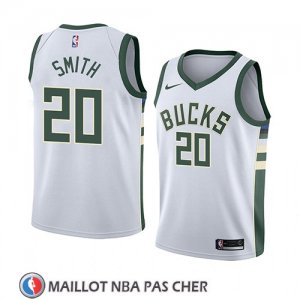 Maillot Milwaukee Bucks Jason Smith Association 2018 Blanc