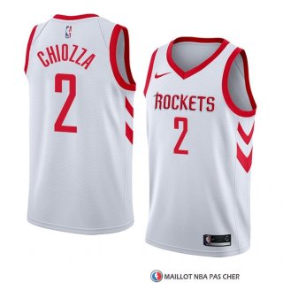 Maillot Houston Rockets Chris Chiozza Association 2018 Blanc