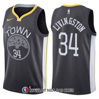 Maillot Golden State Warriors Shaun Livingston The Town Statement 34 2017-18 Noir