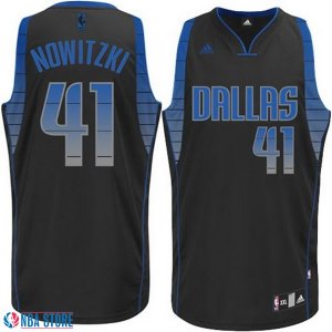 Maillot Environnement Dallas Nowitzki 41 Noir