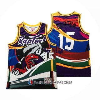 Maillot Tornto Raptors Vince Carter Rainbow Classic Noir