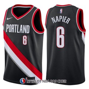 Maillot Portland Trail Blazers Shabazz Napier Icon 6 2017-18 Noir