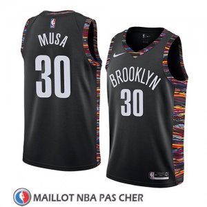 Maillot Brooklyn Nets Dzanan Musa Ville 2019 Noir