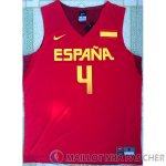 Maillot Jeux Olympiques Rio Espana Gasol #4 Rouge