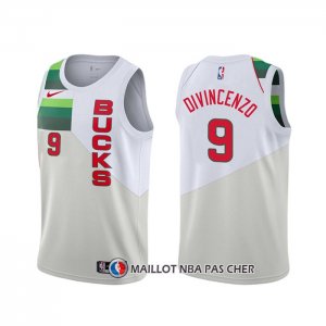Maillot Milwaukee Bucks Donte Divincenzo Earned Blanc