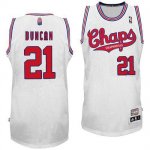 Maillot ABA de Duncan San Antonio Spurs #21 Blanc