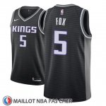 Maillot Sacramento Kings De'aaron Fox No 5 Statement 2018-19 Noir