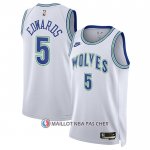 Maillot Minnesota Timberwolves Anthony Edwards NO 5 Classic 2023-24 Blanc