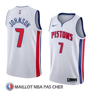 Maillot Detroit Pistons Stanley Johnson No 7 Association 2018 Blanc