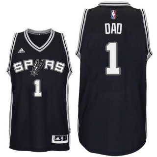 Maillot Fete des Peres Spurs Dad 1 Noir
