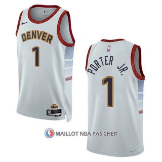 Maillot Denver Nuggets Michael Porter JR. NO 1 Ville 2022-23 Blanc