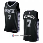 Maillot San Antonio Spurs Josh Richardson NO 7 Statement 2022-23 Noir