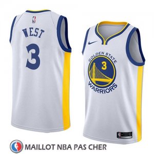Maillot Golden State Warriors David West 3 Association 2018 Blanc