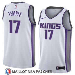 Maillot Sacramento Kings Garrett Temple No 17 Association 2018 Blanc