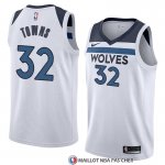 Maillot Minnesota Timberwolves Karl Anthony Towns Association 2018 Blanc