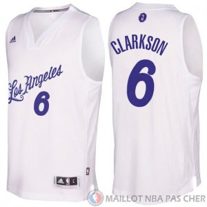 Maillot Clarkson Los Angeles Lakers Noel #6 Blanc