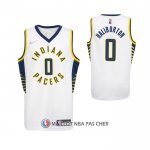 Maillot Enfant Indiana Pacers Tyrese Haliburton NO 0 Association 2022-23 Blanc