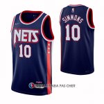 Maillot Brooklyn Nets Ben Simmons NO 10 Ville 2021-22 Bleu