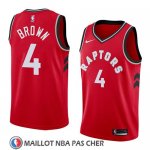 Maillot Tornto Raptors Lorenzo Brown No 4 Icon 2018 Rouge