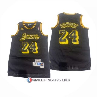 Maillot Los Angeles Lakers Kobe Bryant NO 24 Hardwood Classics Noir