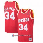 Maillot Houston Rockets Hakeem Olajuwon NO 34 Mitchell & Ness 1993-94 Rouge