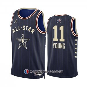 Maillot All Star 2024 Atlanta Hawks Trae Young NO 11 Bleu