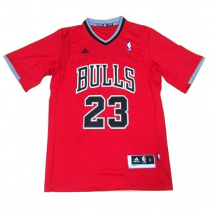 Maillot Manche Courte Bulls Jordan 23 Rouge