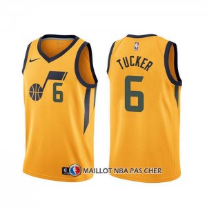 Maillot Utah Jazz Rayjon Tucker Statement Jaune Edition