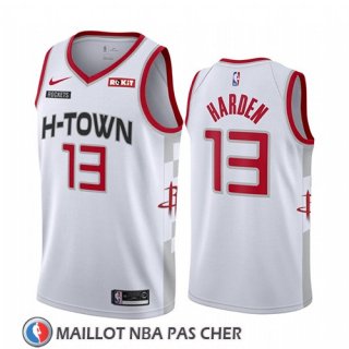 Maillot Houston Rockets James Harden Ville 2019-20 Blanc