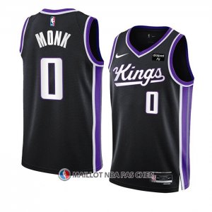 Maillot Sacramento Kings Malik Monk NO 0 Icon 2023-24 Noir