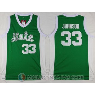 Maillot NBA NCAA Michigan Johnson 33# vert