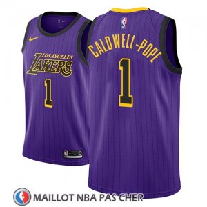 Maillot Los Angeles Lakers Kentavious Caldwell-pope No 1 Ciudad 2018 Volet