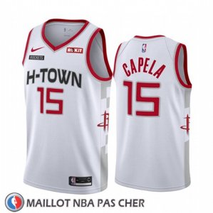 Maillot Houston Rockets Clint Capela Ville Edition Blanc