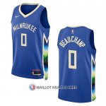Maillot Milwaukee Bucks Marjon Beauchamp NO 0 Ville 2022-23 Bleu