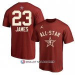 Maillot Manche Courte All Star 2024 LeBron James Rouge