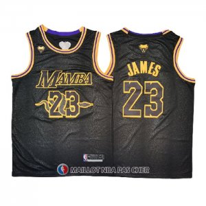 Maillot Los Angeles Lakers LeBron James Black Mamba Noir